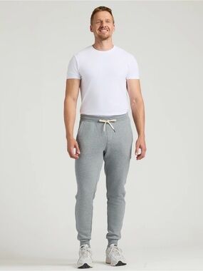 True Classic French Terry Men's Gray Jogger Pants - XXL